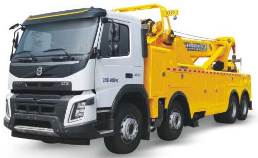 粤海旋转式清障车 沃尔沃fm460 84r b清障车