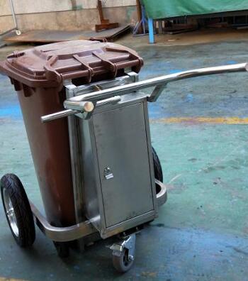 买金华金飞跃车业有限公司垃圾桶不锈钢手推车 图